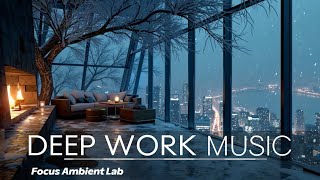 Ambient Music for Deep Focus | Enhance Concentration with Snowy Retreat Vibes