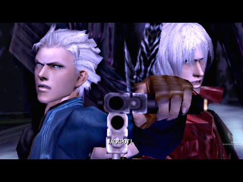 Dante and Vergil JACKPOT Scene - Devil May Cry 3 HD Remaster PS5 (4K Ultra HD)