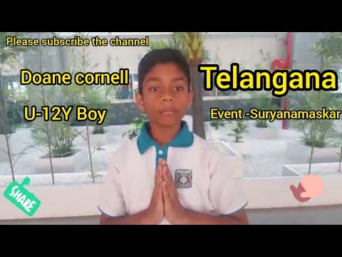 Doane ,Telangana U-12Y Boy OFFLINE/ONLINE Suryanamaskar SPORTS FEDERATION CUP MAY 2023,M-9855774076