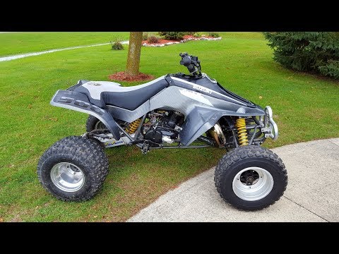 FULL THROTTLE on Quadzilla Suzuki Lt 500 !!! (Insane Speed)