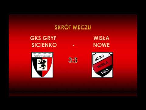 Wisła Nowe - GKS Gryf Sicienko 3:3 - bramki z meczu trampkarzy