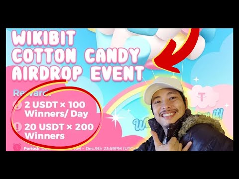 WIN $2 to $20 - WikiBit Cotton Candy FREE Airdrop Event
