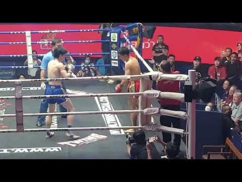 ฮิคารุ ฟูรุมูระยิม (น้ำเงิน) ชนะTKO สิทธิชัย ส.บูรณ์ชัย ยกที่3