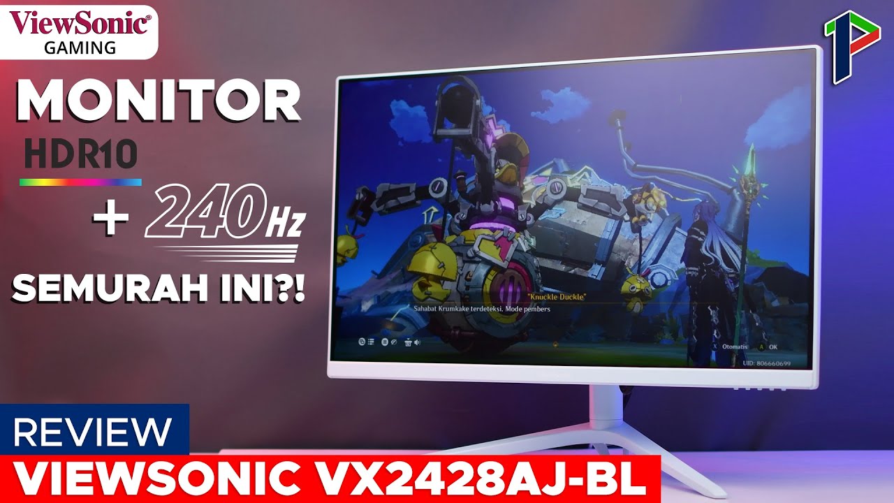 Monitor Gaming 240 Hz Yang Estetik?! VIEWSONIC VX2428AJ BL Gaming Monitor Review Indonesia
