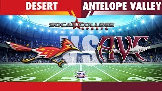 SCFA Football Week 8: College of the Desert at AVC - 10/20/18 - 6pm