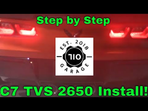 C7 Corvette Magnuson TVS2650 LOOOONNNGGGG install