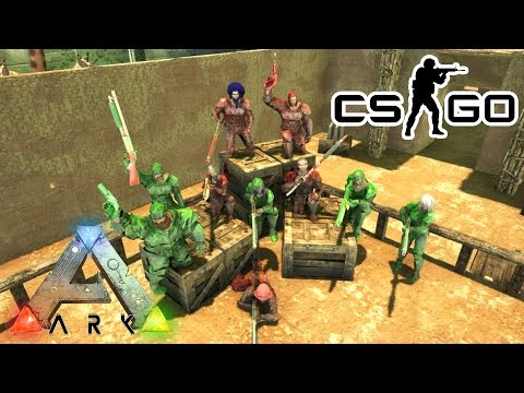 COUNTER STRIKE DUST 2 in ARK SURVIVAL EVOLVED! CS:GO Event! Ark PVP Arena Gameplay S1Ep13 Video