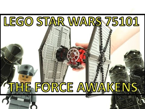 LEGO STAR WARS THE FORCE AWAKENS FIRST ORDER SPECIAL FORCES TIE FIGHTER 75101 UNBOXING REVIEW Video