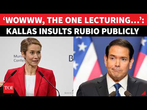'Talk About Nerve & Audacity...': EU's Kaja Kallas INSULTS Rubio In Scorching Public Rebuke | Watch