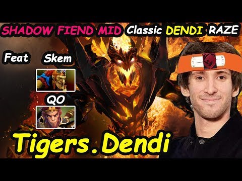 Tigers Dendi - [ShadowFiend] CLASSIC DENDI SHADOWRAZE Feat 1437 Skem QO | Dota 2 7.21 Rank