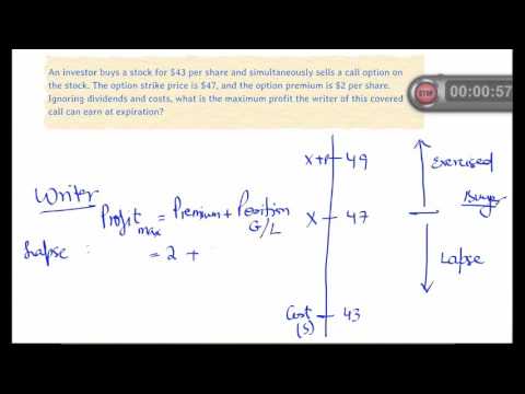 CFA Level 1 SS17 Solved Problem - Derivatives - Calls & Puts
