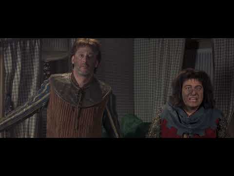 Thibault and André blast the TV [Just Visiting, 2001]