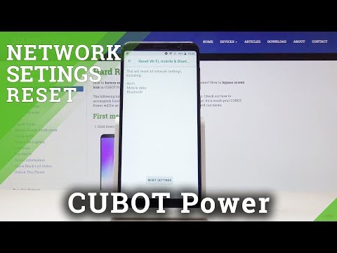 How to Reset Network Settings in CUBOT Power - Restore Network Defaults