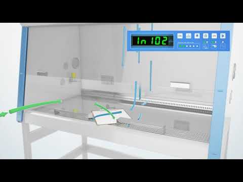 Thermo Scientific Class II biological safety cabinet animation