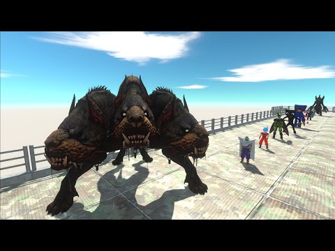 - CERBERUS VS ANGUIRUS DEATH RUN - Animal Revolt Battle Simulator