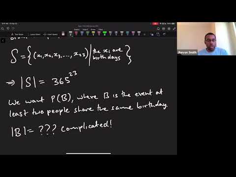 Math 1108 Lecture 32   The Birthday Problem; Sampling with and without replacement