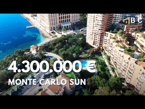 Inside a 4.3 MILLION APARTMENT in full-service residence in MONTE-CARLO