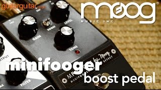 Video thumbnail for Moog Minifooger Boost by GUITARGUITAR