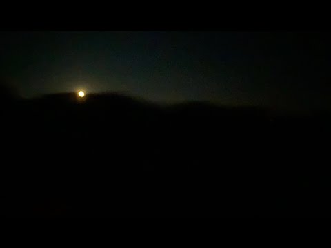 The moon is following us