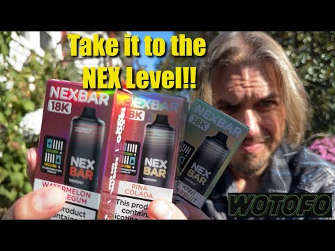Wotofo Nexbar 18k! 3 Flavors! Pina Colada, Watermelon Bubblegum, Guava Kiwi Passion Fruit! Review!