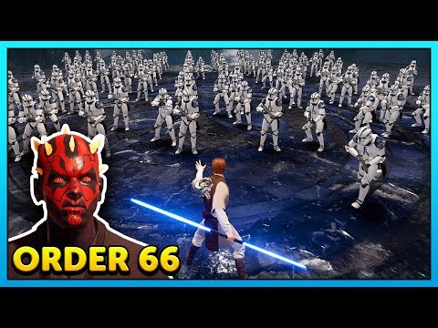 Jedi Fallen Order INSANE Order 66 Mods - 100 Clone Troopers vs Jedi
