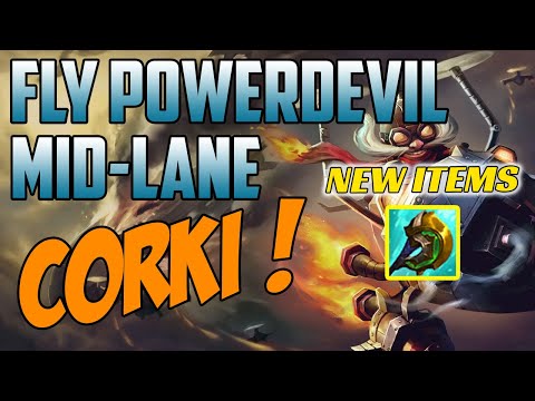 FLY Powerdevil Plays Corki Mid vs Zoe - Midlane - Challenger High Elo Gameplay - New Items Season 11