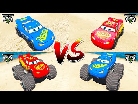 Lightning McQueen vs Monster Truck McQueen vs Fabulous McQueen in GTA 5 - Which Is Best?