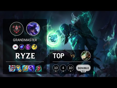 Ryze Top vs Riven - KR Grandmaster Patch 11.4