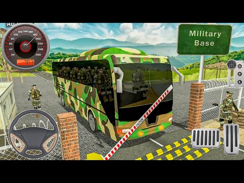 US Army Bus Transport Duty Driver Offroad Simulator 3D - Android Gameplay