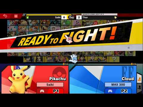 DDD 52 SSBU Winners Semis - Saiki (Greninja/Palutena/Pikachu) vs Thor (Cloud)