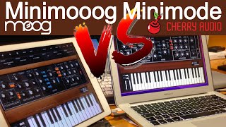 Video thumbnail for Minimode Synth (now Miniverse) Cherry Audio Vs Minimoog  Moog  | What is the best? @AGDugros by Andrew G Dugros