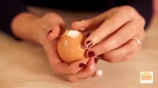 hard boiled eggs in muffin pan
