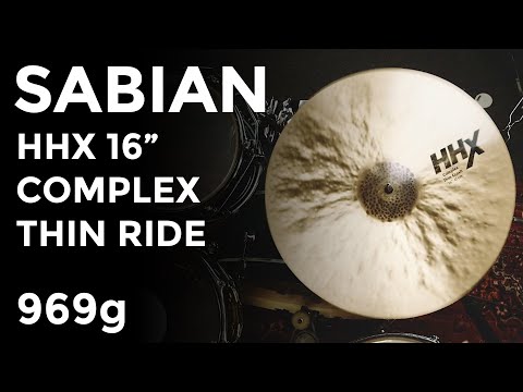 Sabian HHX 16" Complex Thin Crash Cymbal 969g [#11606XCN-02]