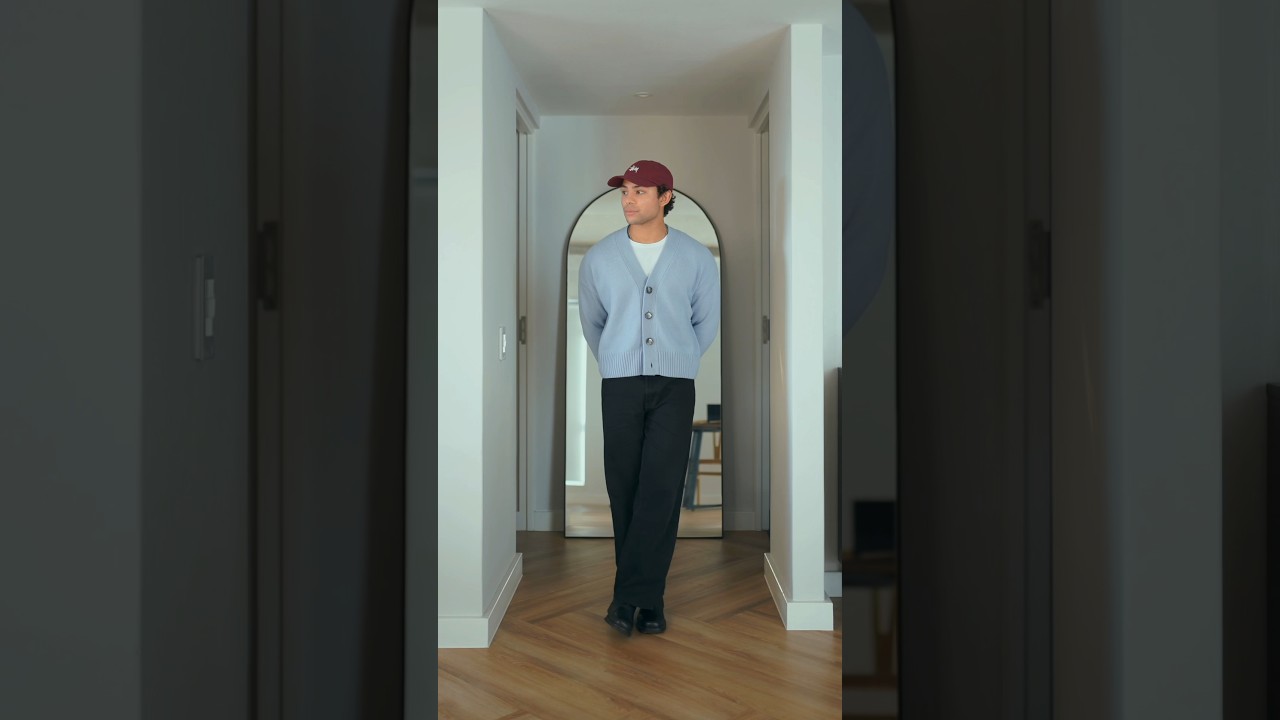 Styling my AMI cardigan #grwm #mensfashion #simpleoutfit #fashion #springstyle #ootd #cardigan