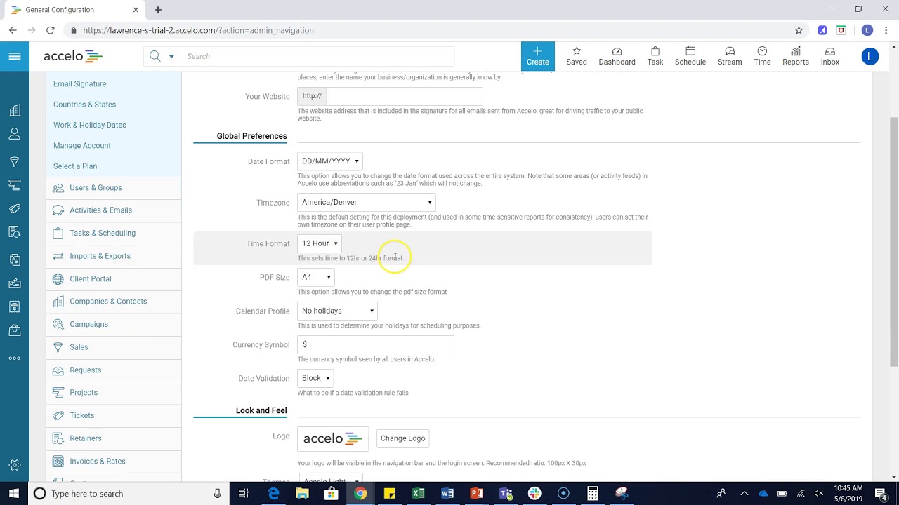 Configuring General Settings