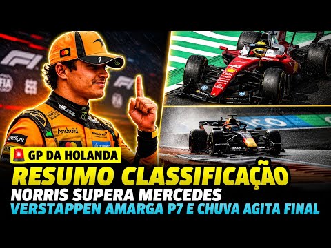 NORRIS SUPERA MERCEDES! VERSTAPPEN DECEPCIONA, BORTOLETO NO Q3 E CHUVA | GP DA HOLANDA
