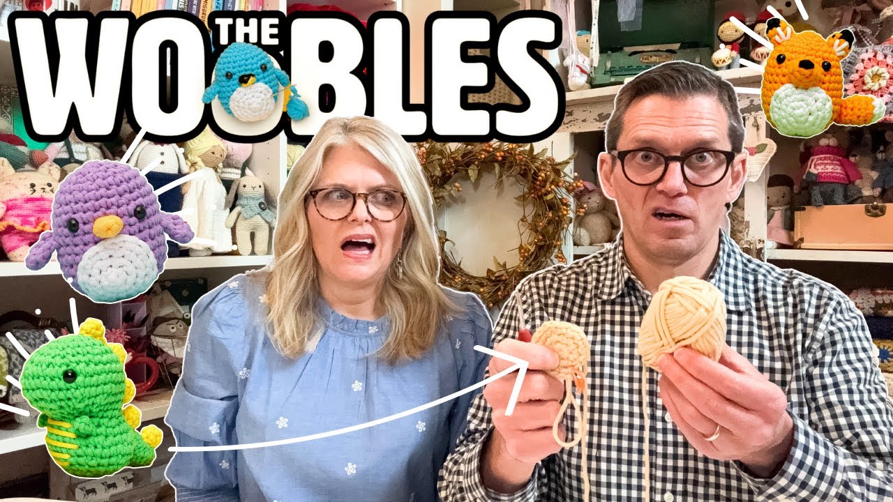 Can a TOTAL BEGINNER (my HUSBAND) Learn to CROCHET With the WOOBLES?