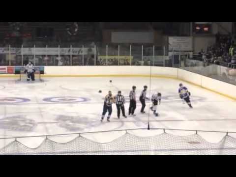 Kevin Bergin V Matt Nickerson Fight Fife Flyers v Braehead
