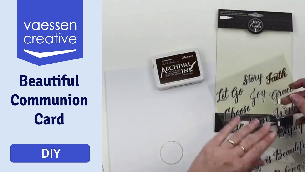 How to make a beautiful communion card (DIY)