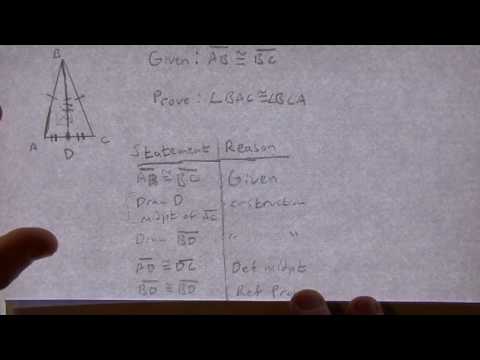 Base Angles Theorem Proof