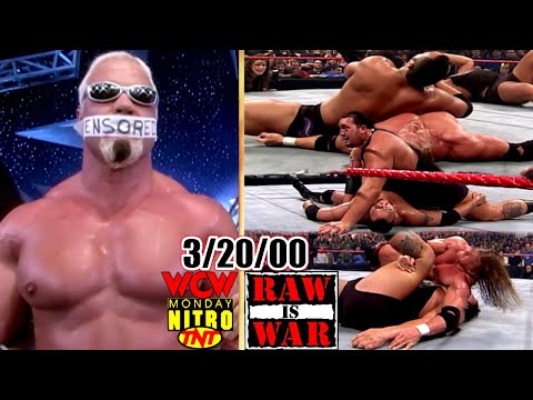 WWF RAW vs. WCW Nitro - March 20, 2000 Full Breakdown - WM Main Event on TV - Steiner/Sid Turns