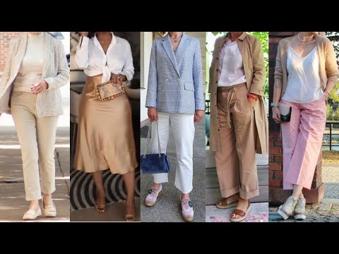 MODERN AND CURRENT OUTFITS AND CLOTHING COMBINATIONS FOR LADIES OVER 50 YEARS OLD