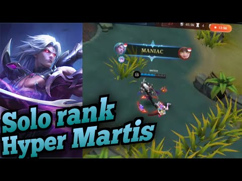 Hyper martis super aggressive solo rank | 4 minute Triple kill & Maniac | Martis damage