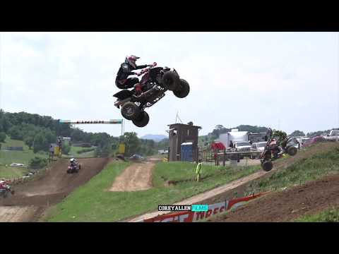 JUST GONNA SEND IT !!! ATVMX MUDDY CREEK BOMBER INSANE UPHILL TRIPLE