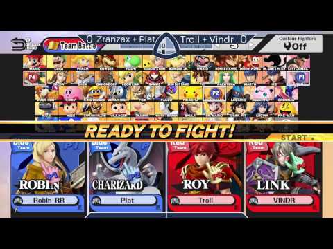 Sm4sh@Mines 47 - Zranzax + Plat Vs. Troll + Vindr - Doubles Round Robin