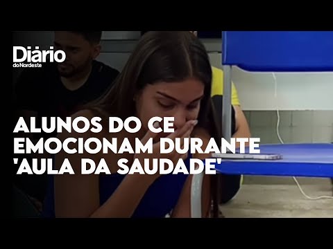 Estudantes do Interior do Ceará emocionam familiares durante 'Aula da Saudade'