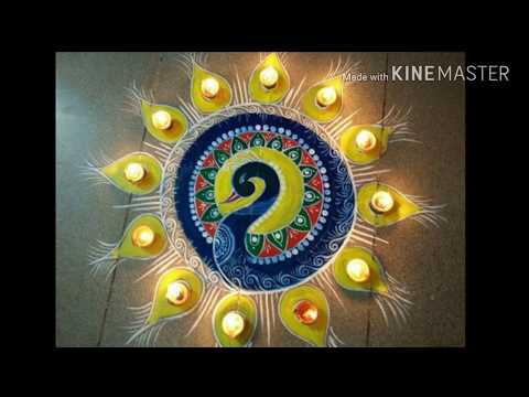 Simple Rangoli Design in Diwali Spacial. /Ragini All Tutorials. .✌
