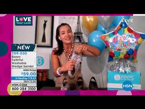 Bzees Faithful Washable Wedge Sandal