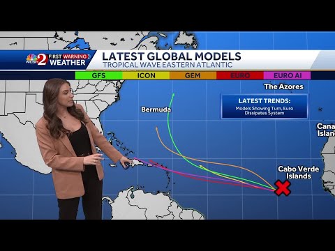 NHC continues to monitor tropical wave in the Atlantic | Latest global models: