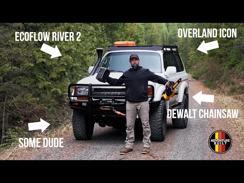TESTING MY NEW TOYOTA LAND CRUISER OVERLAND SETUP POWERED BY ECOFLOW RIVER 2 IN MONTANA BACKCOUNTRY